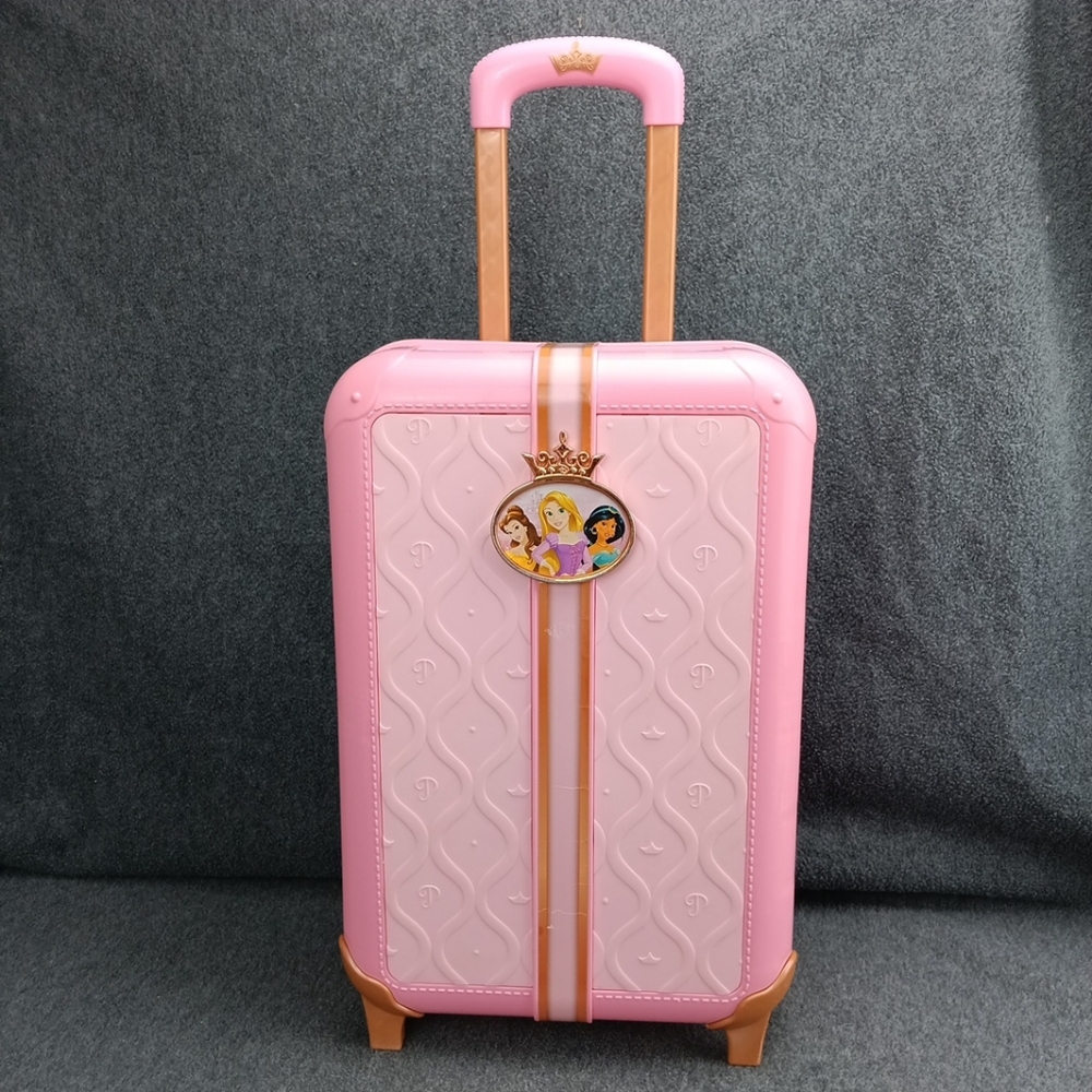 Disney Princess Pink Travel Child Suitcase Playset Suitcase Only EUC